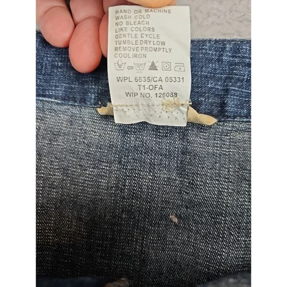 Woolrich Denim Jean Skirt Women's 14 Midi Paneled A-Line Boho Western Festival - Picture 7 of 9